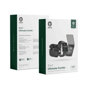 3 در 1 گرین Green 3IN1 Ultimate Combo Smart Watch Earbud Multi Travel Box