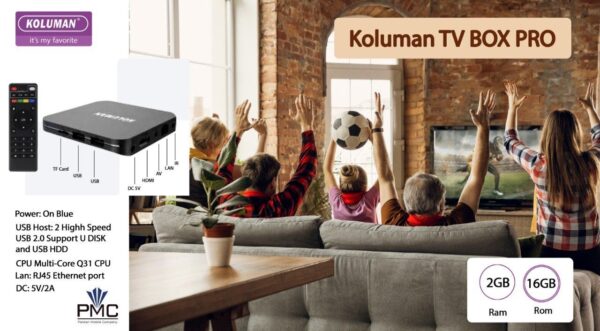 اندروید باکس کلومن مدل KOLUMAN TV BOX PRO